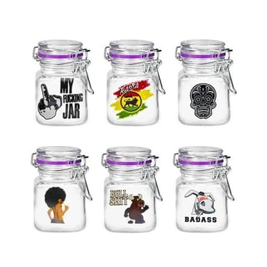 Juicy Jay Tobacco and Herbs Glass Jars